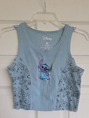 Disney Light Blue Stitch Tank Top for Kids